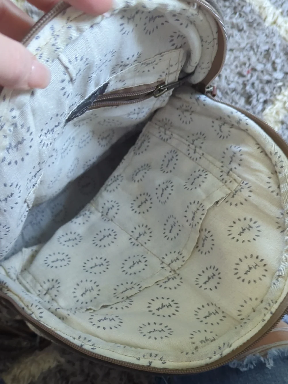 Myra Canvas & Hair On Hide Women’s Backpack Brown/Gray